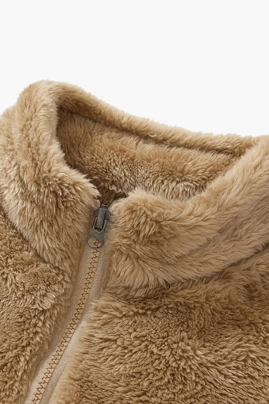 Men’s Heavy-Duty Fleece Jacket – Thick Zip-Up Winter Coat