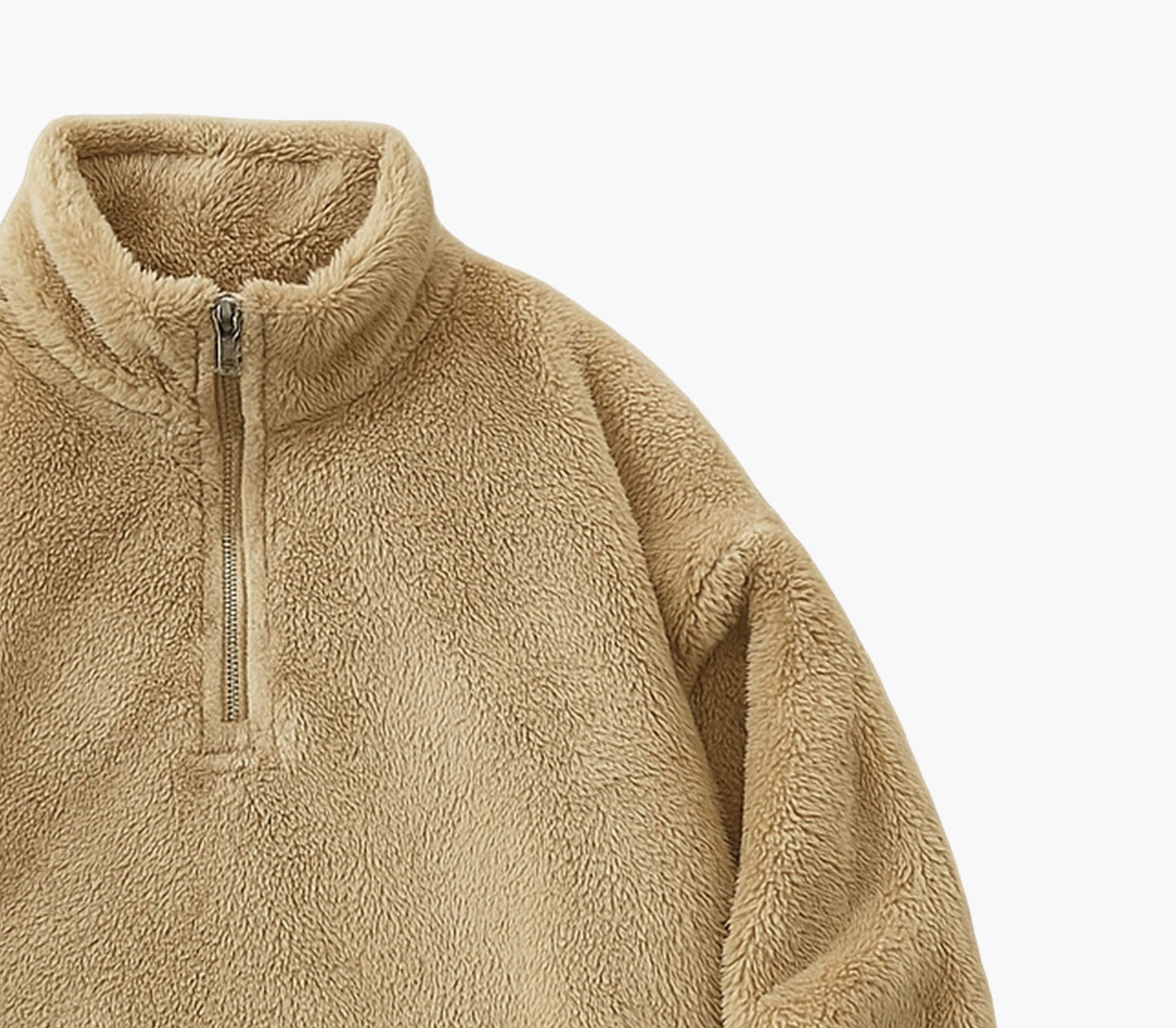 Men’s Heavy-Duty Fleece Jacket – Thick Zip-Up Winter Coat