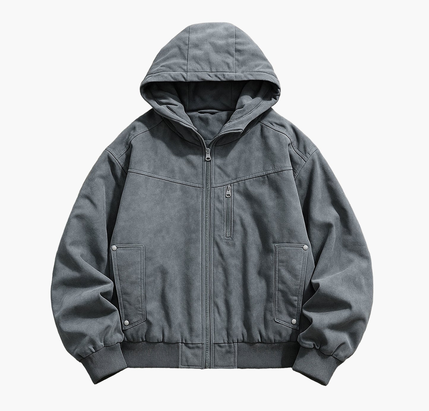 Men’s Retro Baseball Jacket – Casual Zip-Up Spring Coat