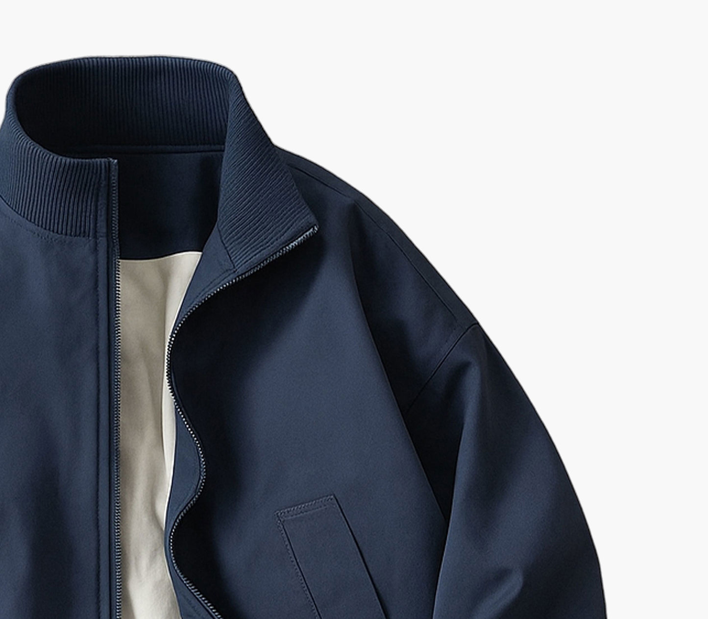 Men’s Retro Bomber Jacket – Casual Zip-Up Spring Outerwear