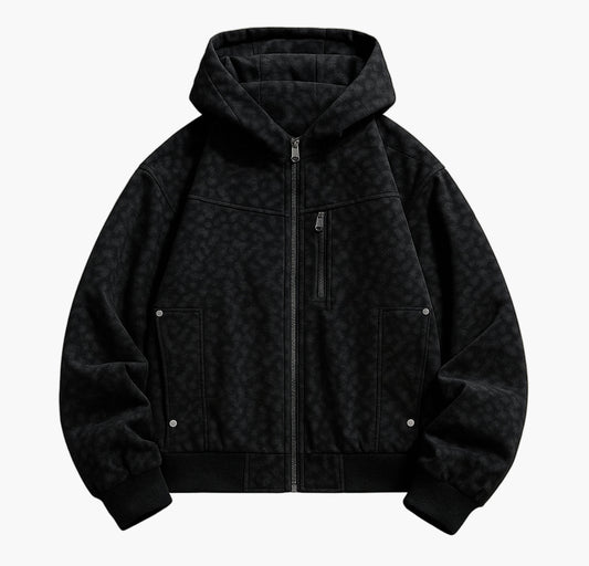 Men’s Retro Baseball Jacket – Heavy-Duty Zip-Up Coat