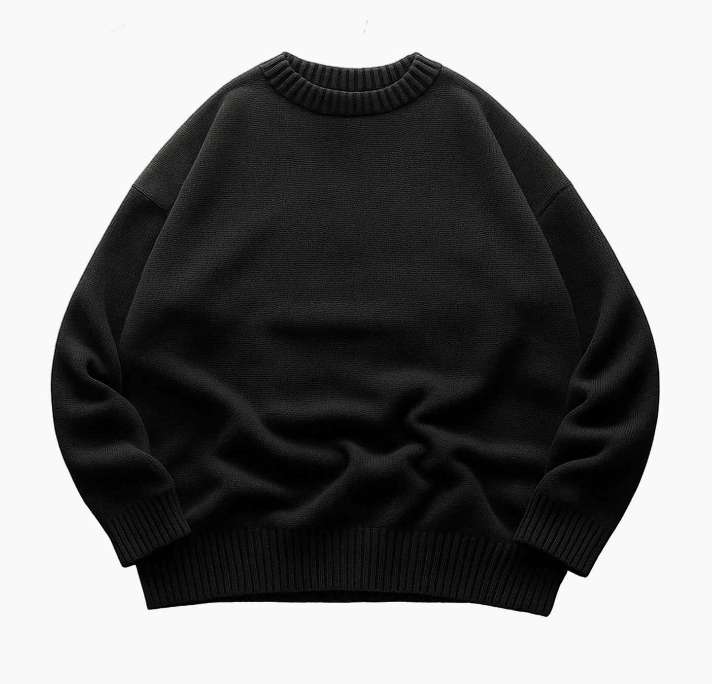 Unisex Teddy Bear Knit Sweater – Beige Pullover for Couples & Students