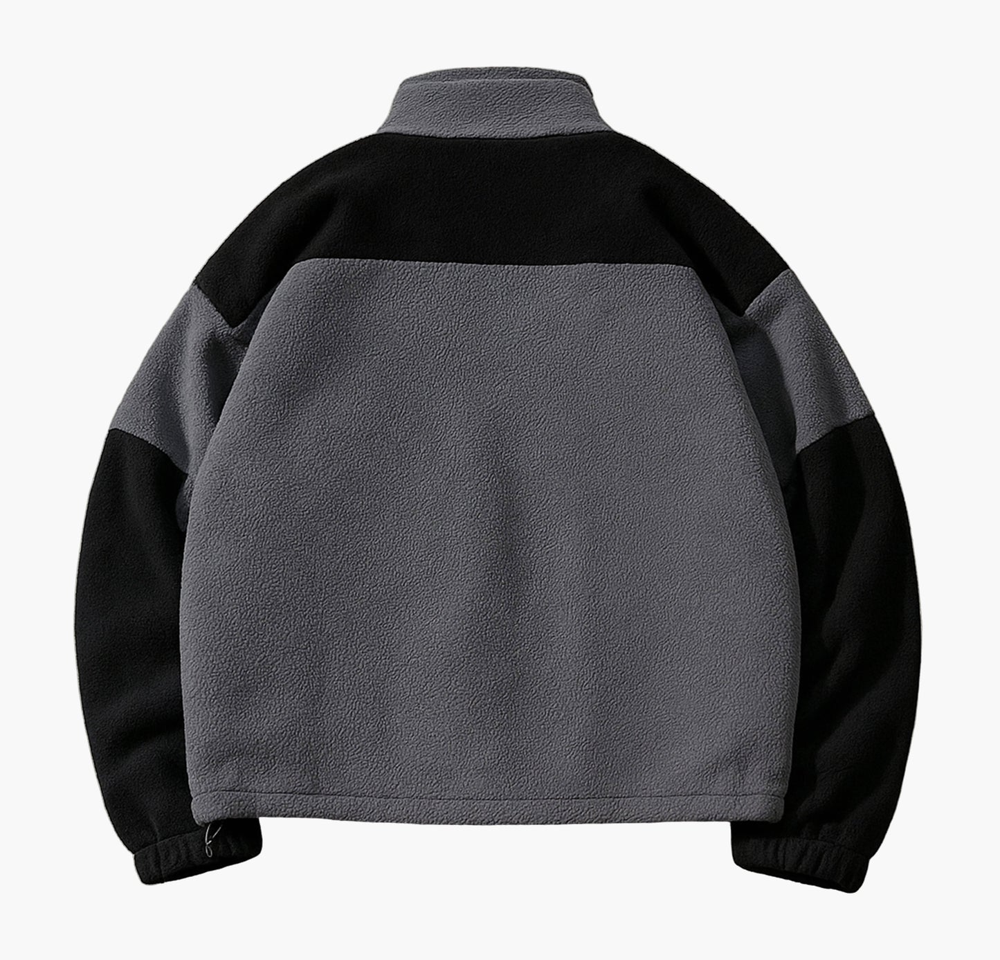 Men’s Fleece-Lined Bomber Jacket – Thick Winter Stand Collar Coat