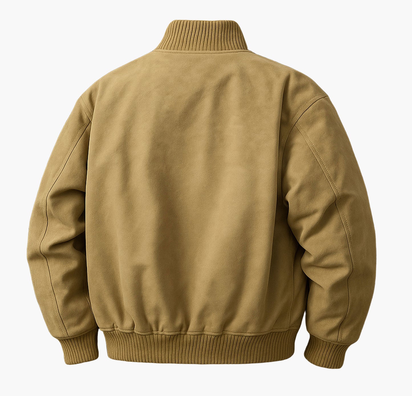 Men’s Casual Motorcycle Jacket – Bomber Style Zip-Up Coat