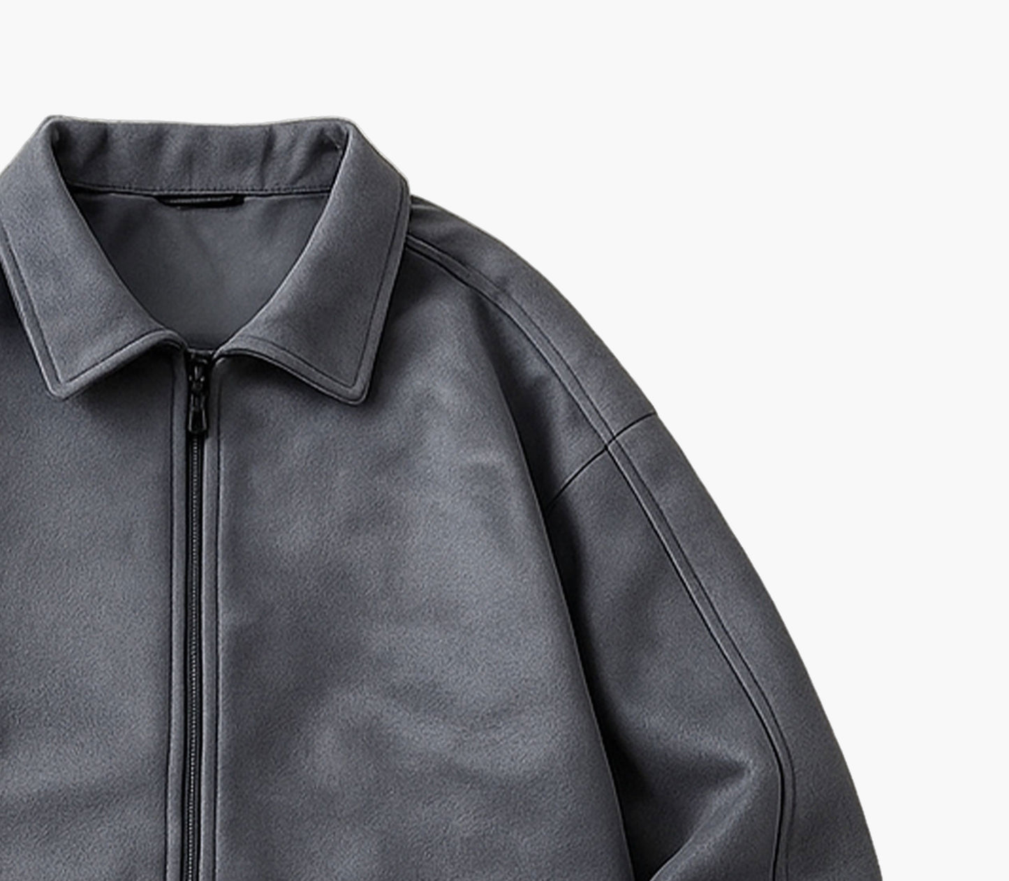 Men’s Softshell Jacket – Casual Stand Collar Zip-Up Coat