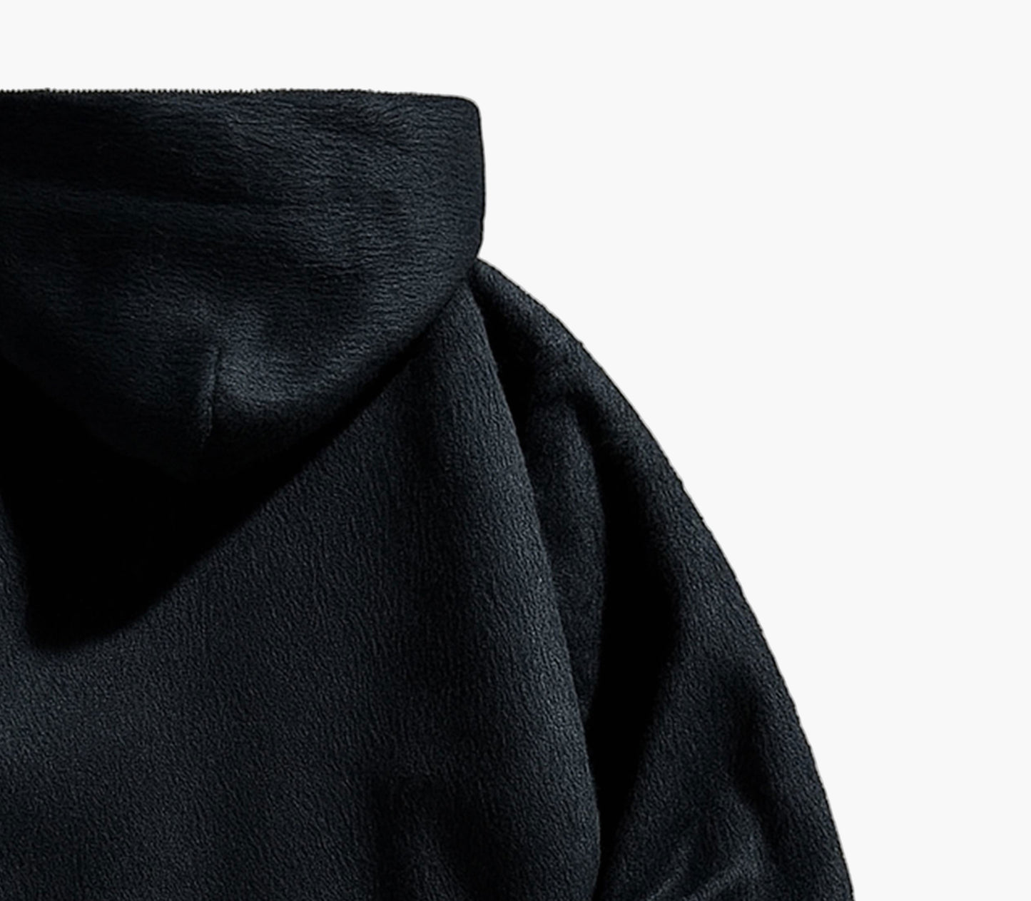 Men’s Plush Hooded Jacket – Thermal Full-Zip Winter Coat