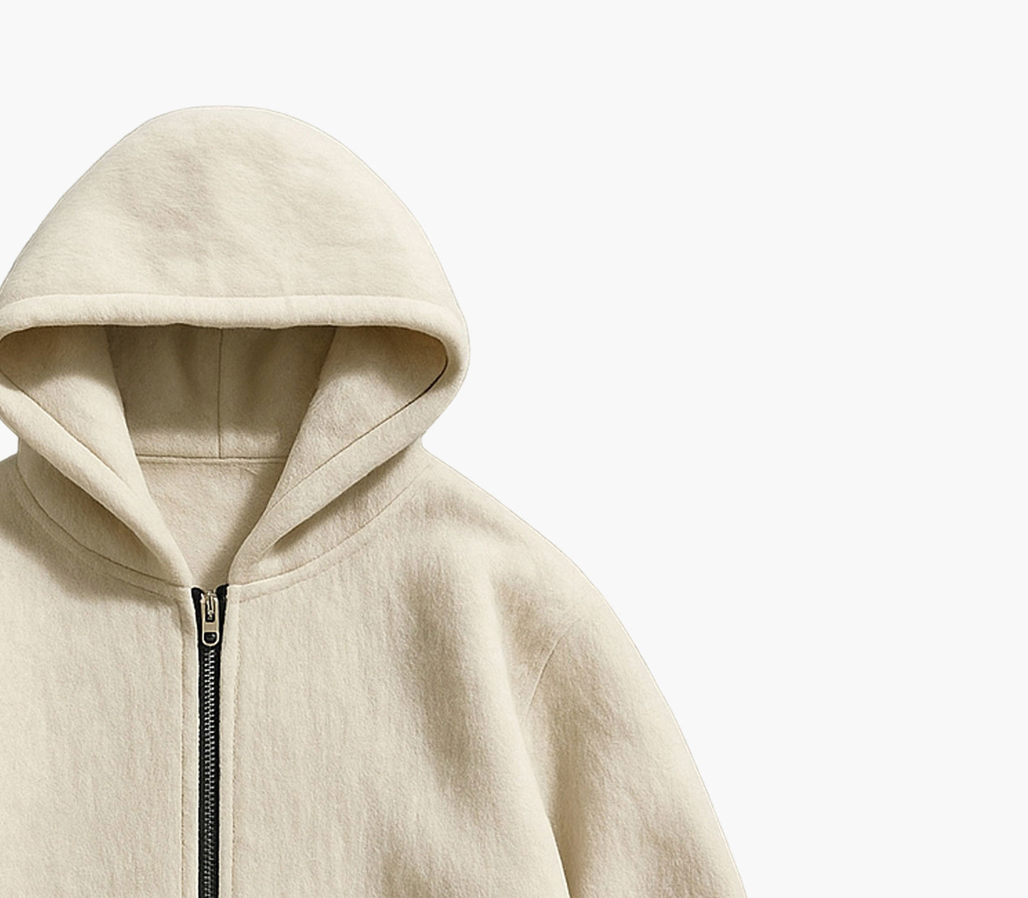 Men’s Plush Hooded Jacket – Full-Zip Thermal Winter Coat