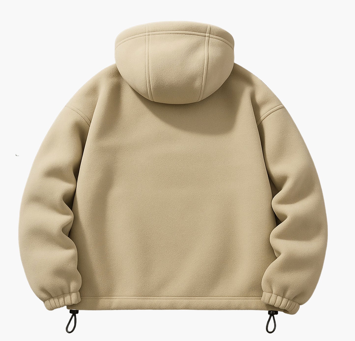 Men’s Heavy-Duty Hooded Jacket – Insulated Full-Zip Winter Coat