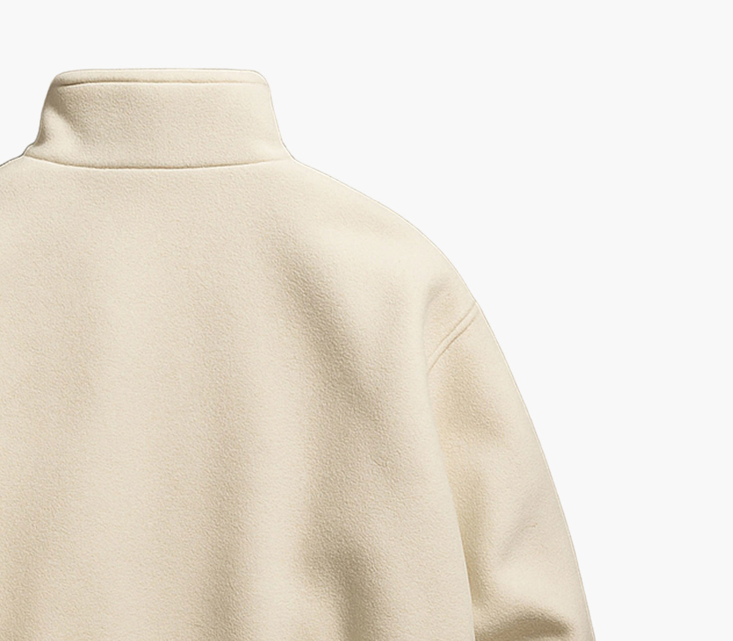 Men’s Oversized Half-Zip Sweatshirt – Thick Knit Casual Pullover