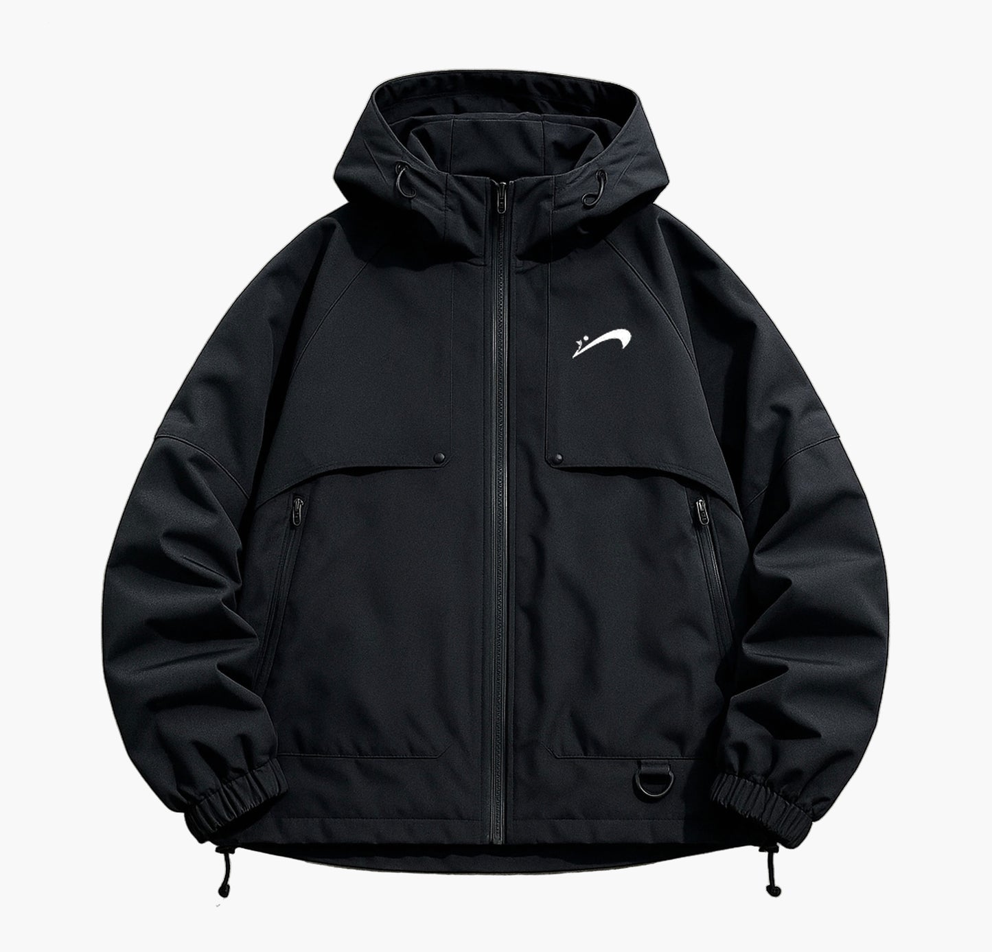 Men’s Hooded Windproof Jacket – Autumn/Winter Outdoor Coat