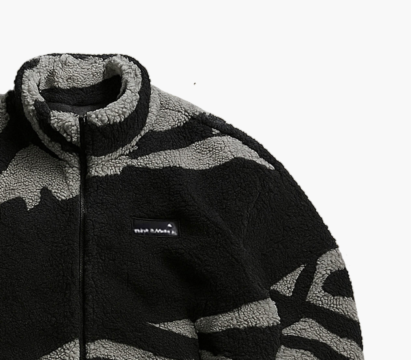 Unisex Oversized Fleece Jacket – Thick Full-Zip Winter Coat