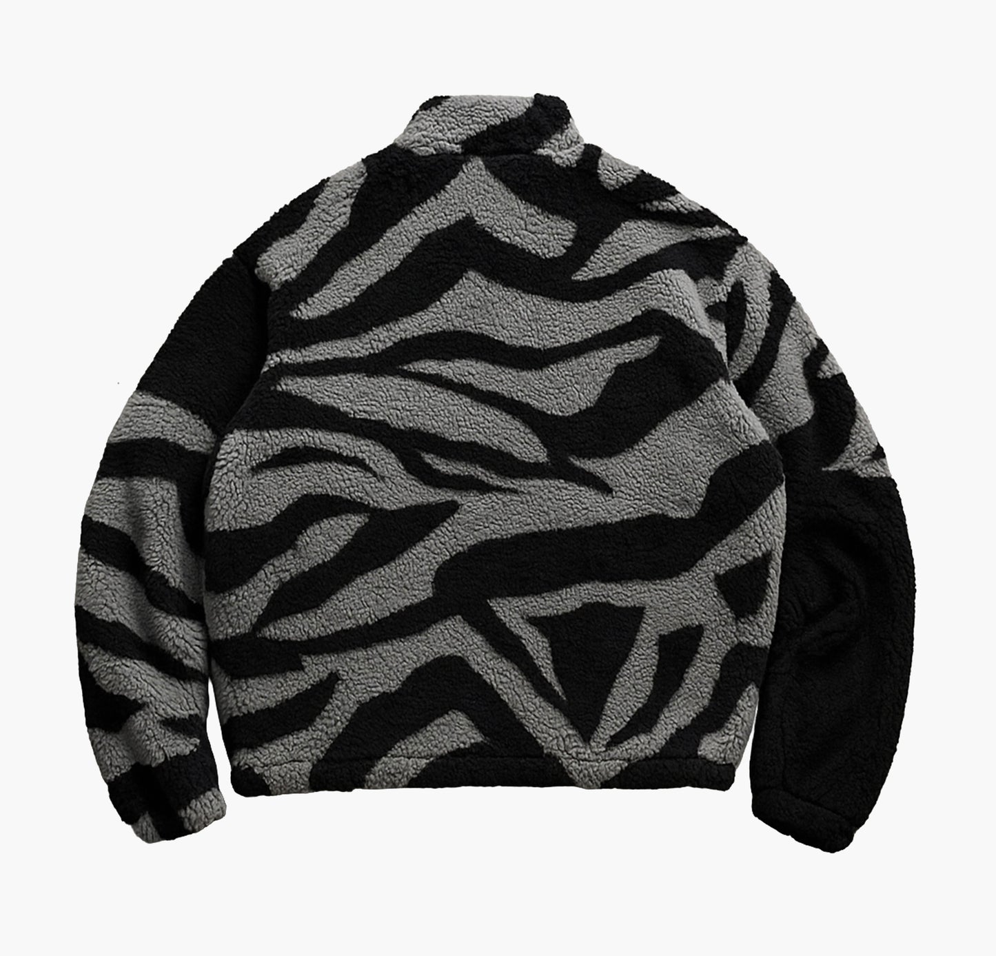 Unisex Oversized Fleece Jacket – Thick Full-Zip Winter Coat