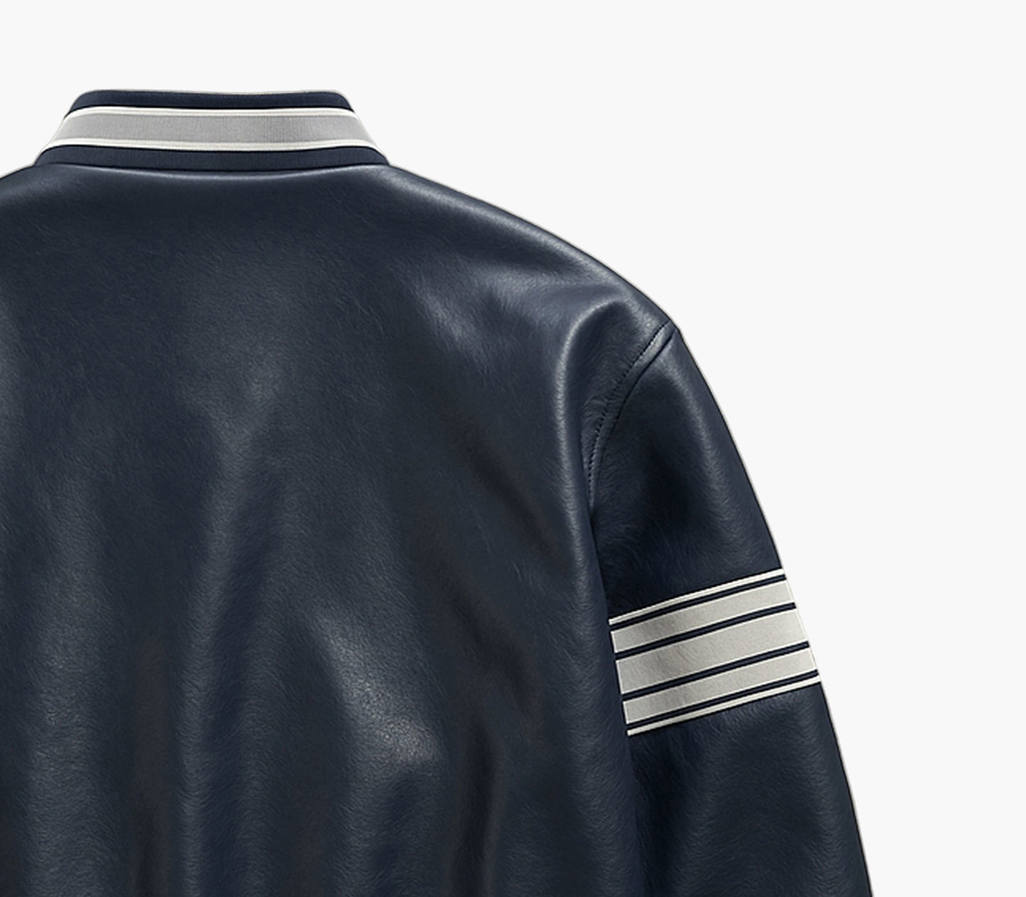 Men’s Retro Baseball Jacket – New York Letter Varsity Zip-Up Coat