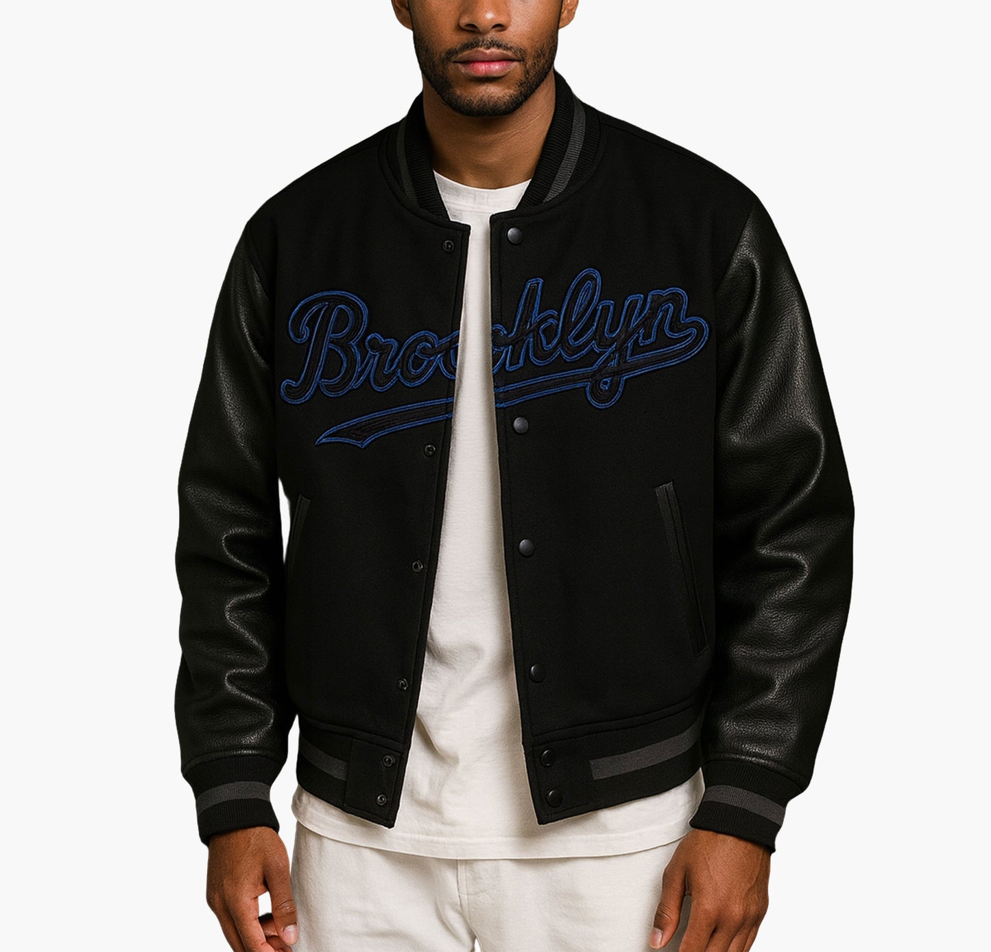 Men’s Varsity Jacket – Brooklyn Letterman Coat