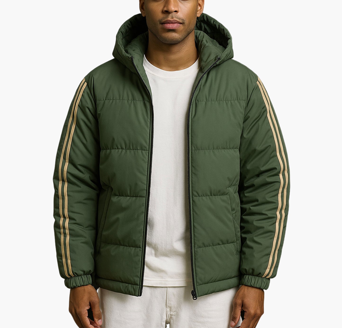 Men’s Winter Hooded Jacket – Insulated Casual Outerwear