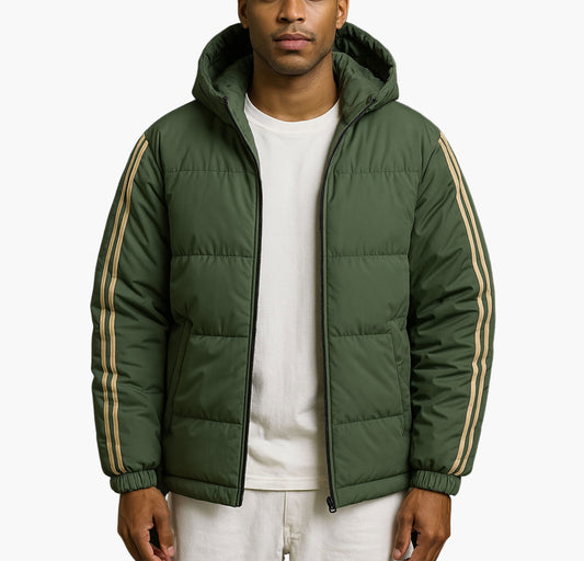 Men’s Winter Hooded Jacket – Insulated Casual Outerwear