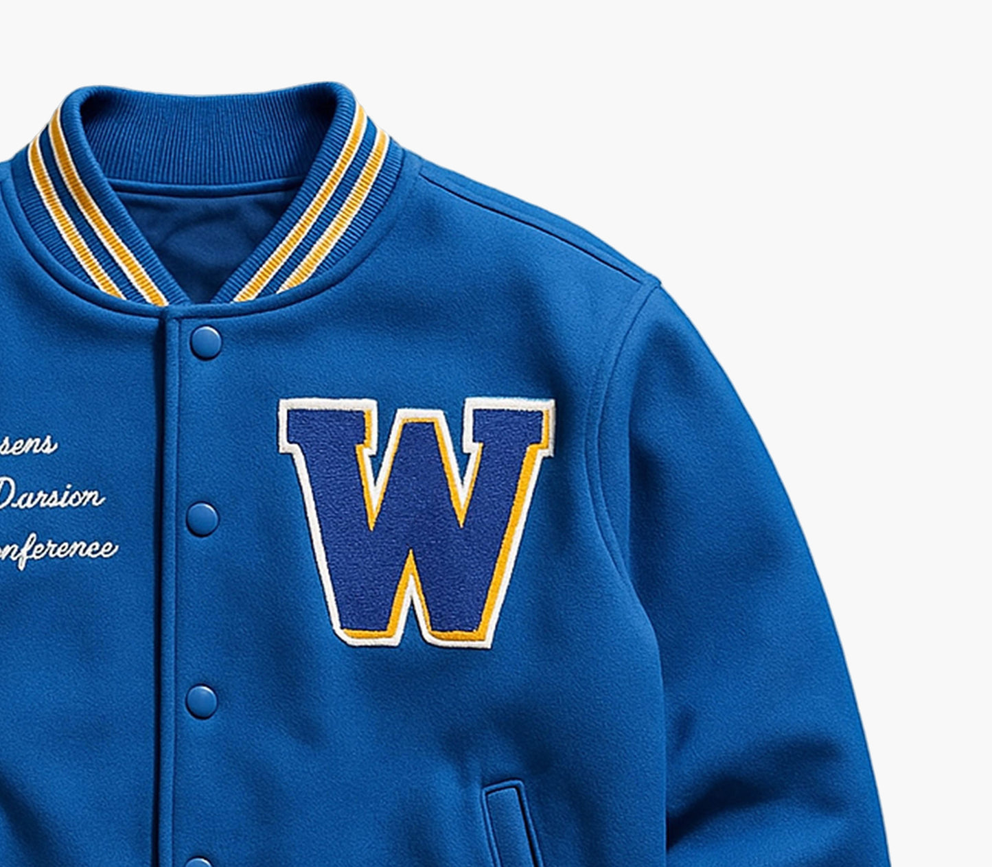 Men’s Heavy-Duty Varsity Jacket – Letter Patch Baseball Coat