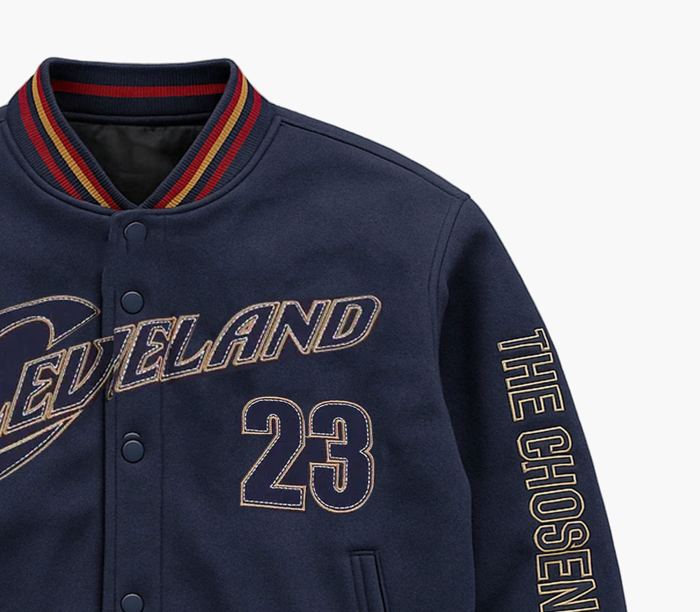 Men’s Varsity Jacket – Cleveland #23 Logo Zip-Up Coat