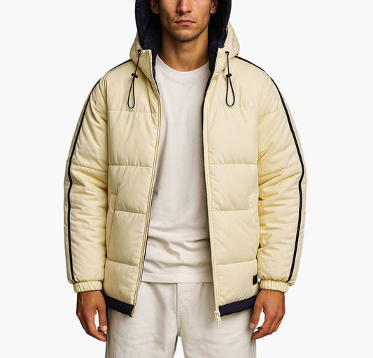 Men’s Heavy-Duty Winter Jacket – Insulated Full-Zip Hooded Parka