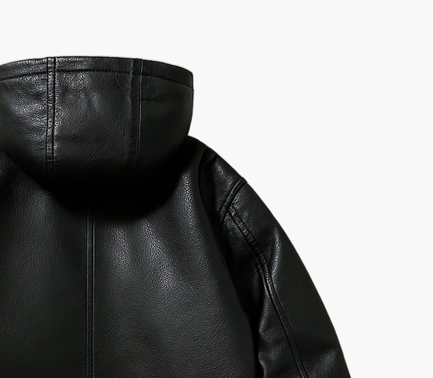 Men’s PU Leather Motorcycle Jacket – Fleece-Lined Winter Coat