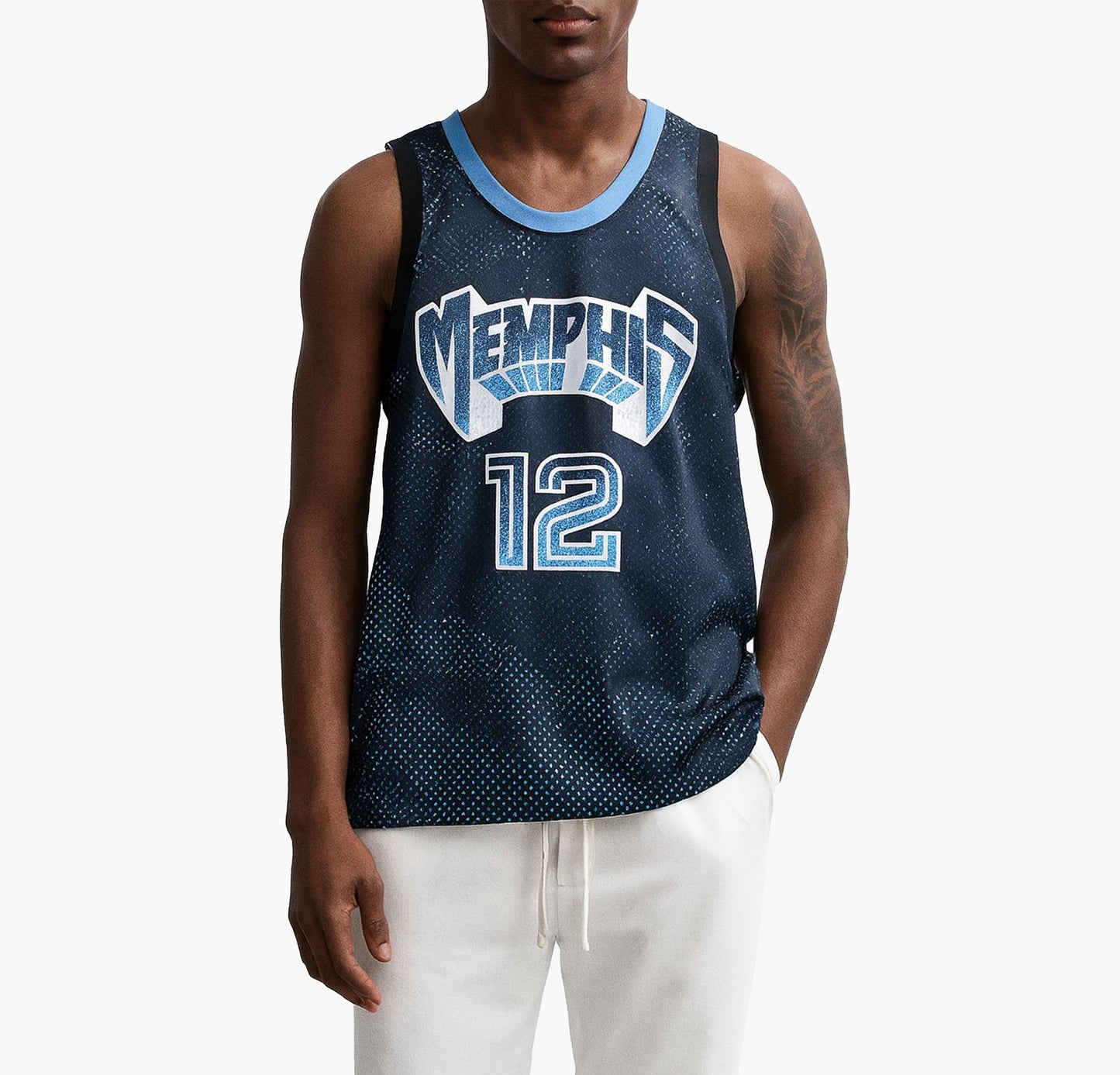 Men’s Navy Basketball Tank Top